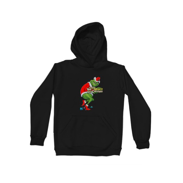 

Худи Детская для девочек с утеплением Гринч-Grinch Stole Christmas Размер 140 см Цвет черный - MyTee