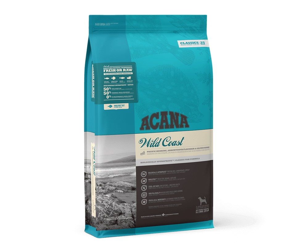 

Сухой корм для собак всех пород и возрастов Classics Wild Coast 11,4 кг Acana BGL-AC-134