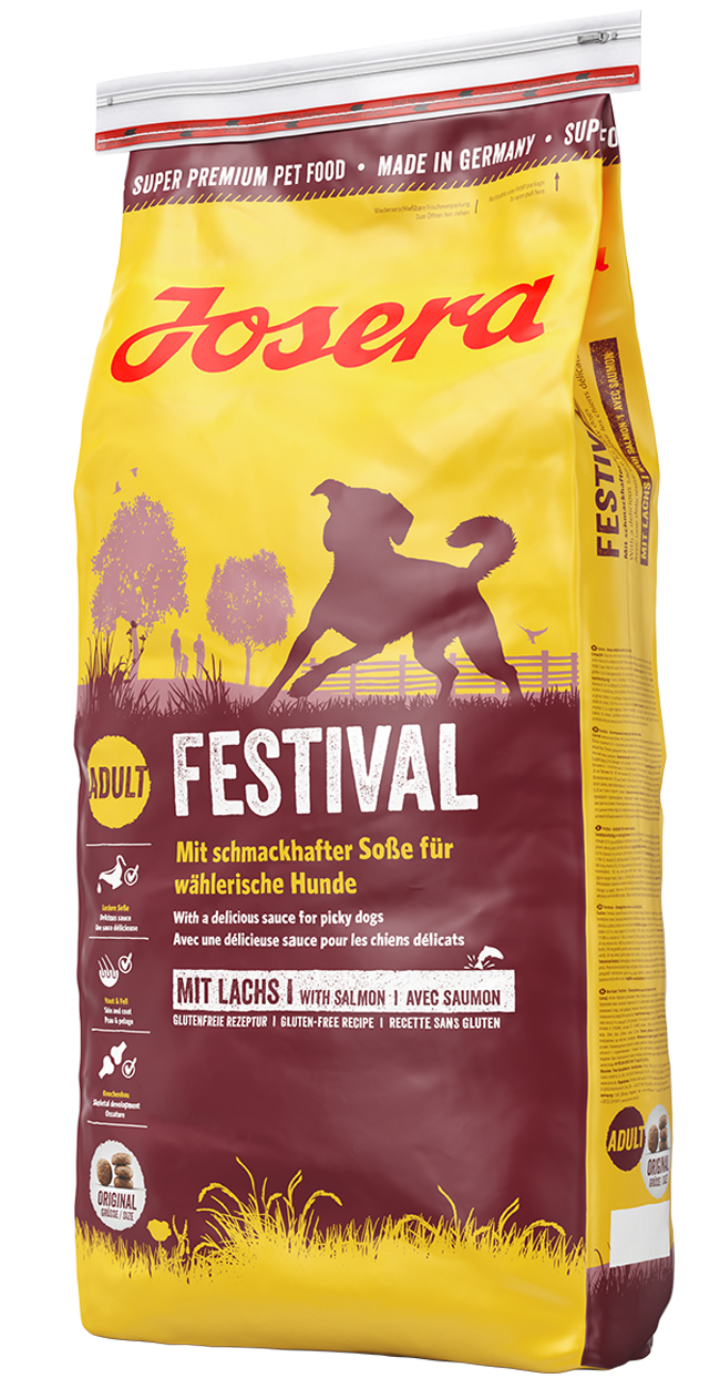

Сухой корм для собак всех пород с лососем и птицей Festival 0,9 кг Josera BGL-JO-24