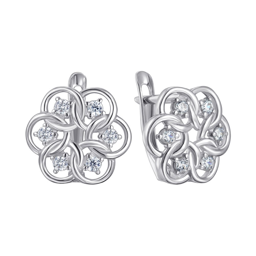 

Серьги из серебра с фианитами 000151219