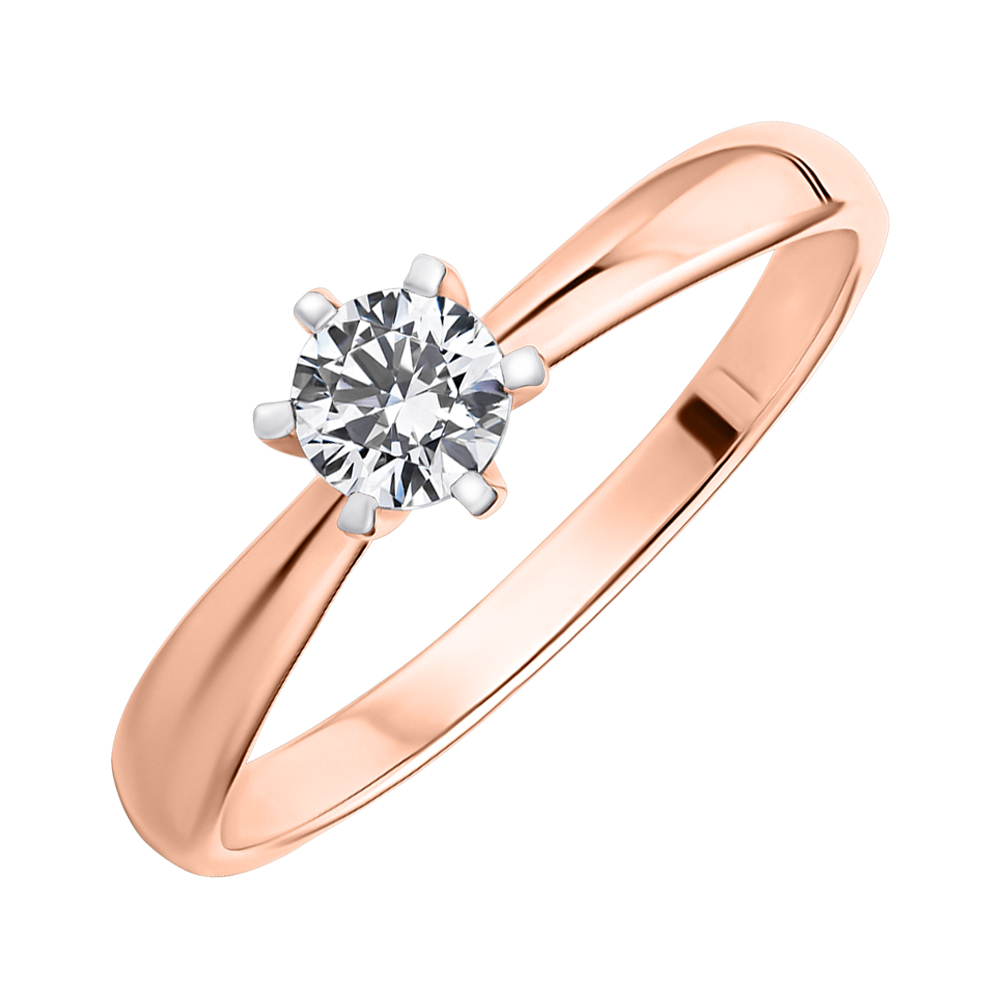 

Кольцо из красного золота с фианитом S Zirconia 000122760 16 размера
