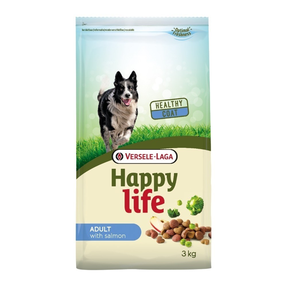 

Cухой корм для собак всех пород с лососем Happy Life Adult with Salmon 3 кг Happy Life BGL-VL-163