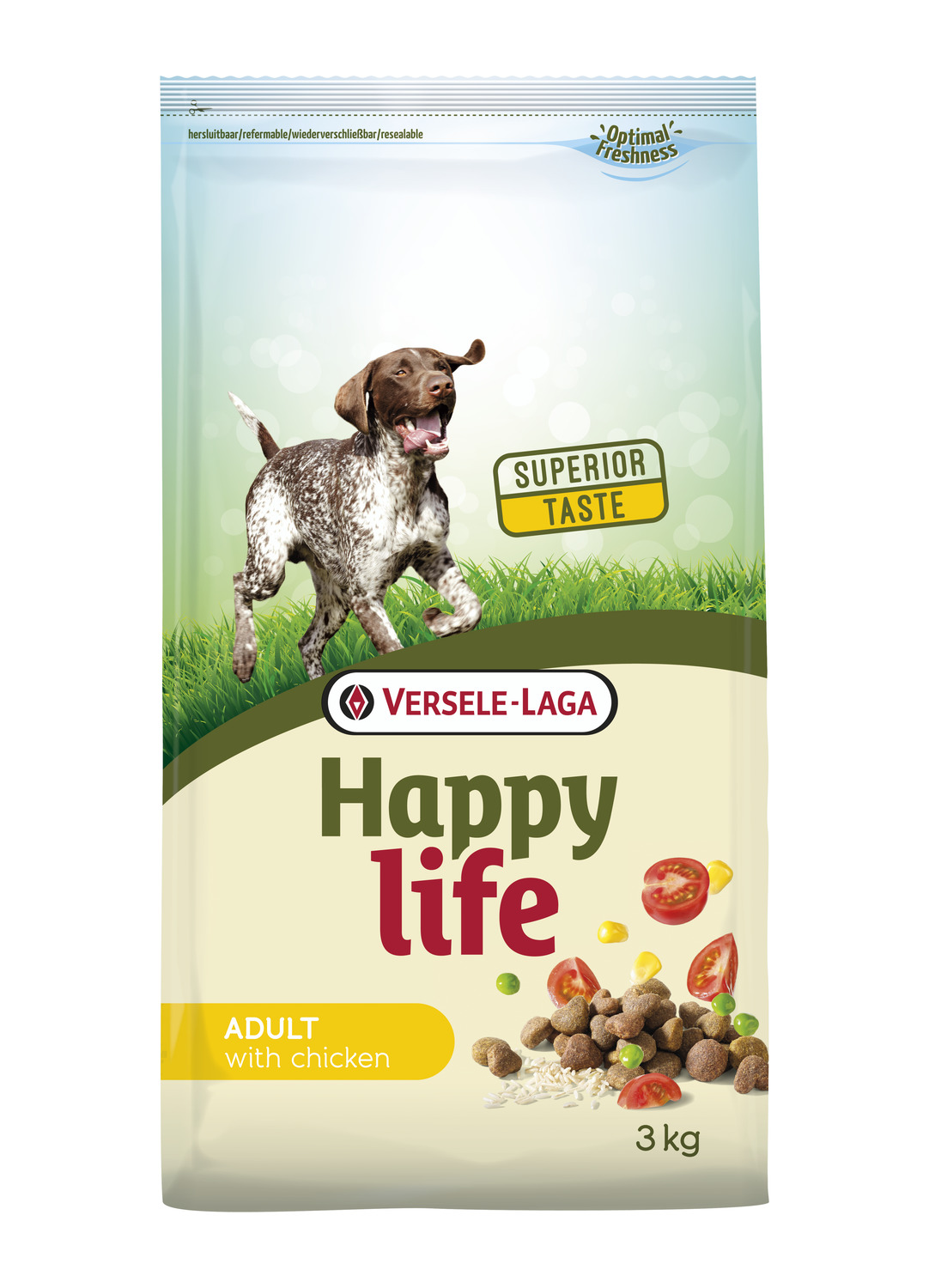 

Cухой корм для собак всех пород с курицей Happy Life Adult with Chicken 3 кг Happy Life BGL-VL-160