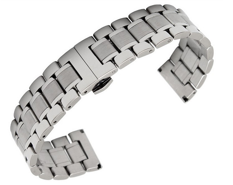 

Браслет для часов Watch Band из нержавеющей стали литой, мат/глянец 22 мм