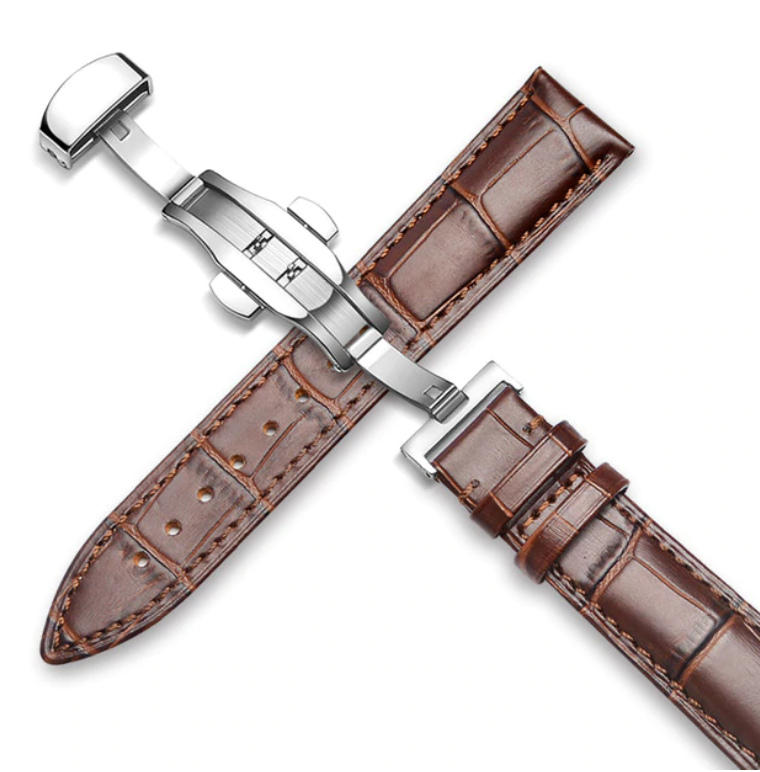 

Кожаный ремешок для часов Watch Band 20 мм Коричневый
