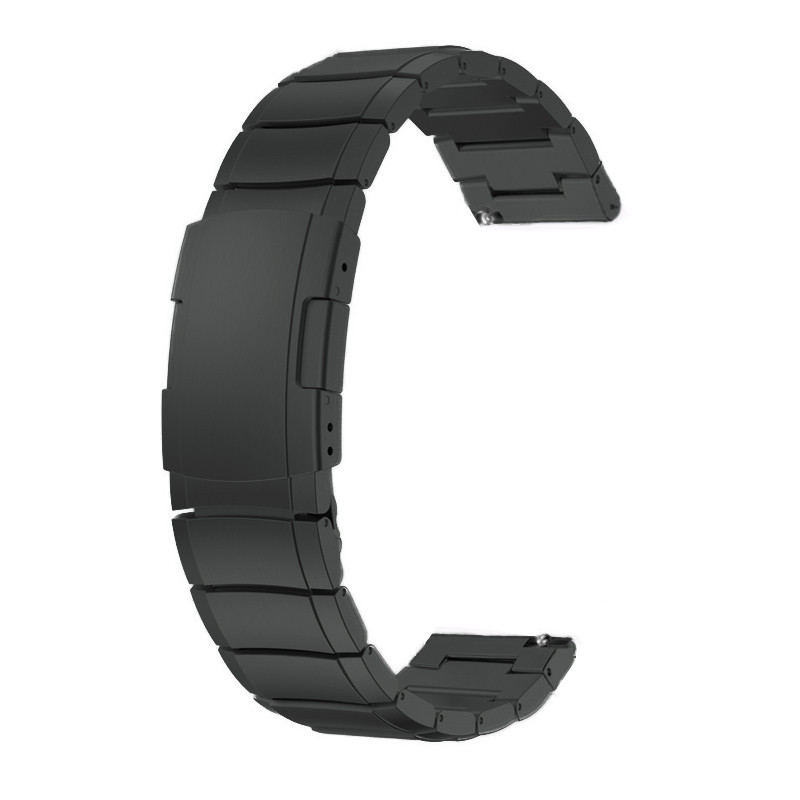 

Браслет для часов Watch Band из нержавеющей стали 316L 22 мм литой черный матовый
