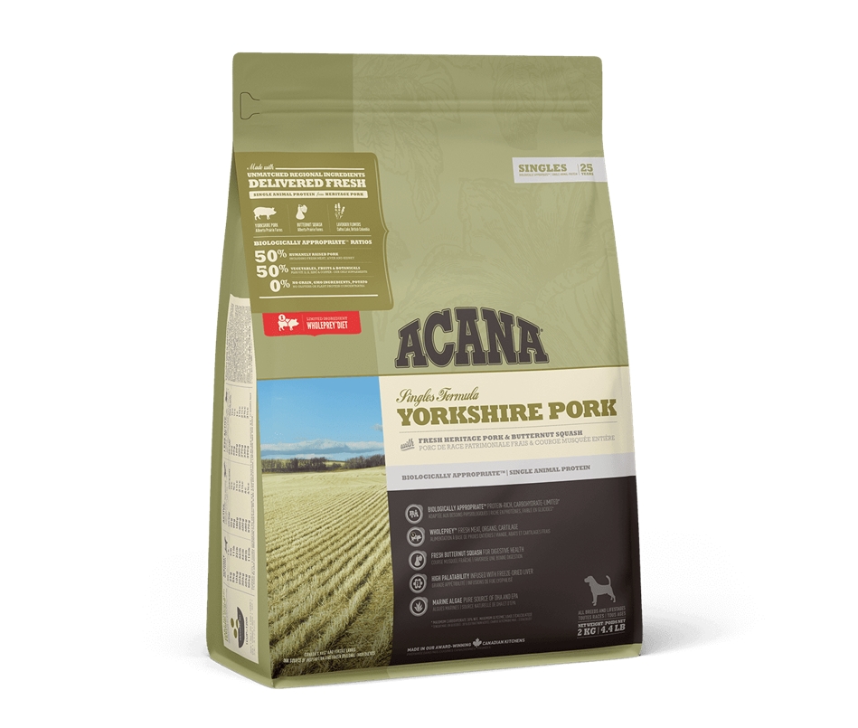 

Сухой корм для собак всех пород и всех стадий жизни Yorkshire Pork 2 кг Acana BGL-AC-157