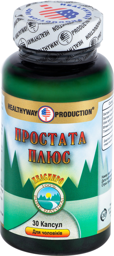 

Натуральная добавка Healthyway Production Простата Плюс 30 капсул (616659001147)