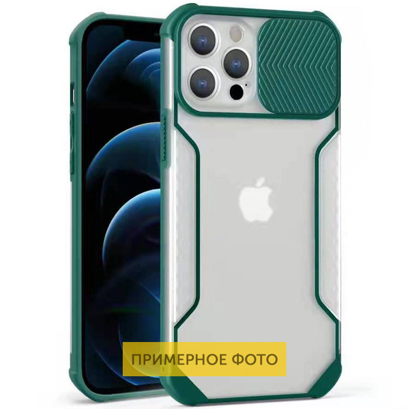Чехол Camshield matte Ease TPU со шторкой для TECNO Spark 6 Зеленый ...