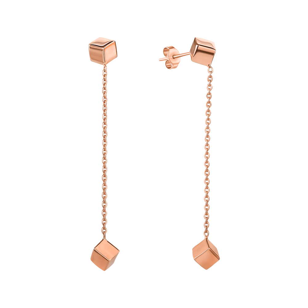 

Серьги-подвески из красного золота 000143811