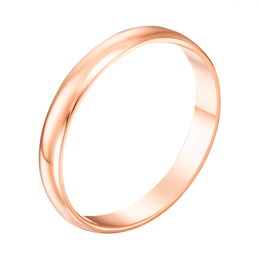 

Кольцо обручальное из красного золота 000012791 18 размера