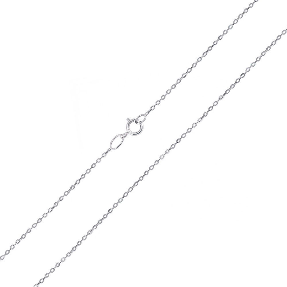 

Золотая цепочка из белого золота в якорном плетении 000131586 50 размера