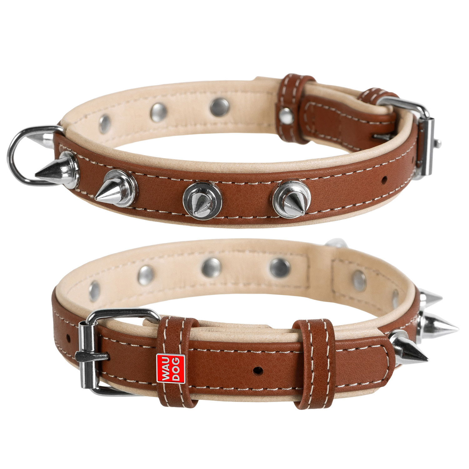 

Ошейник для собак с шипами коричневый SOFT WAUDOG ш. 35 мм, дл. 57-71 см WAUDOG BGL-WD-3143