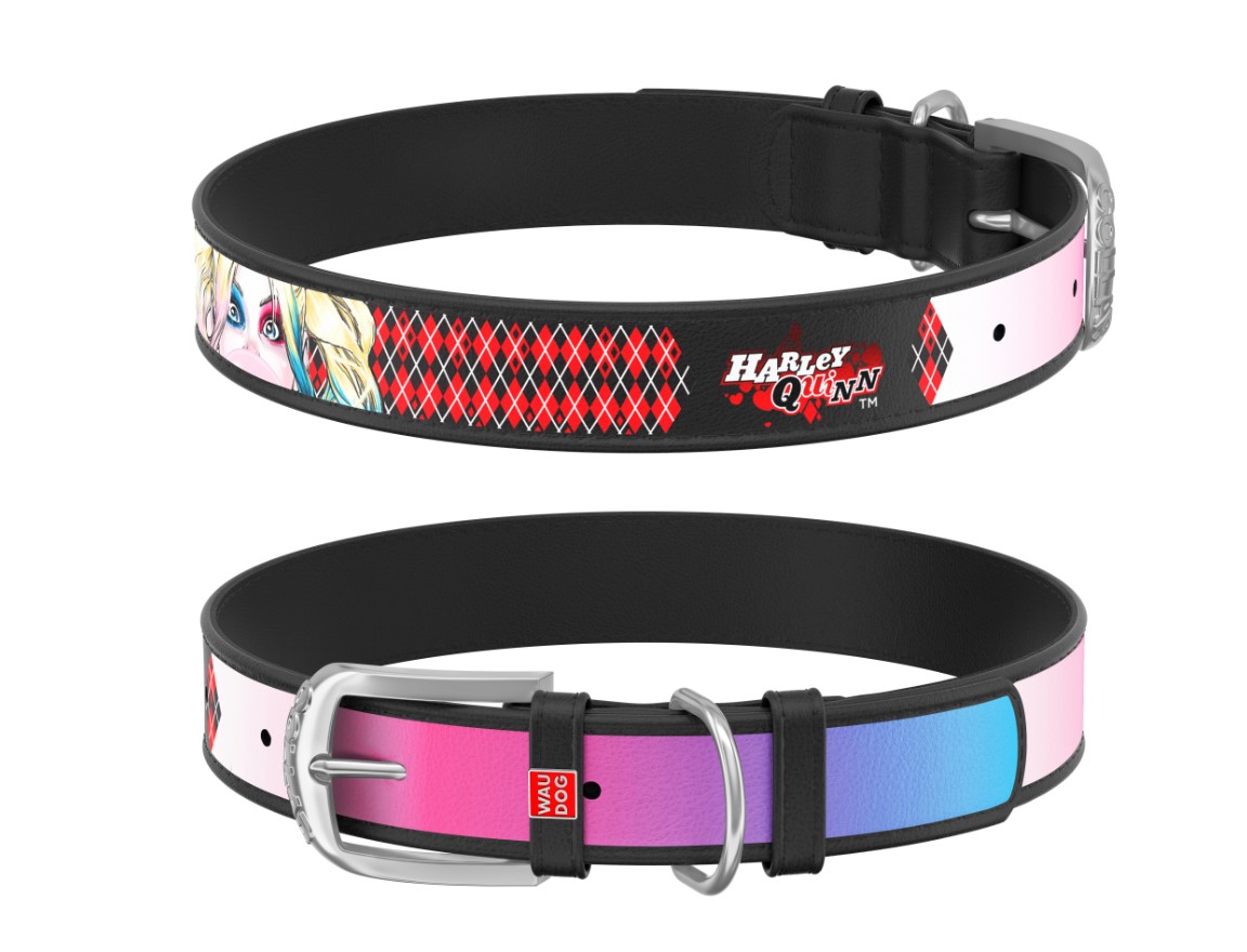 

Ошейник для собак с рисунком Харли Квинн черный Design WAUDOG ш. 35 мм, дл. 46-60 см WAUDOG BGL-WD-4427