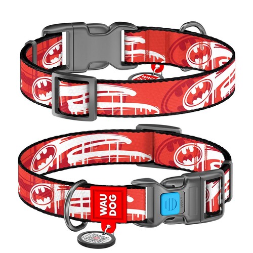 

Ошейник для собак с рисунком бэтмен WAUDOG Nylon ш. 25 мм, дл. 35-48 см WAUDOG BGL-WD-4965