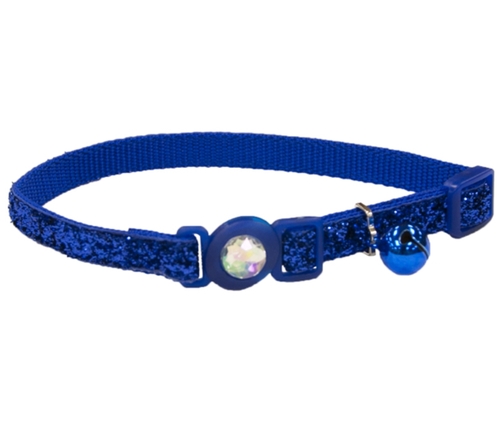 

Безопасный ошейник для котов синий Fashion Safe Cat дл. 20-30 см - ш. 1 см Coastal BGL-CS-566