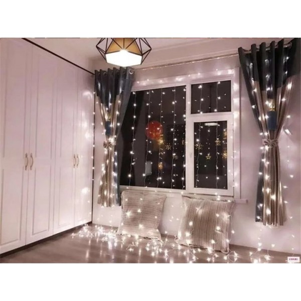 

Гирлянда светодиодная Штора TOPA 3х3 м 400 Led Холодный Белый