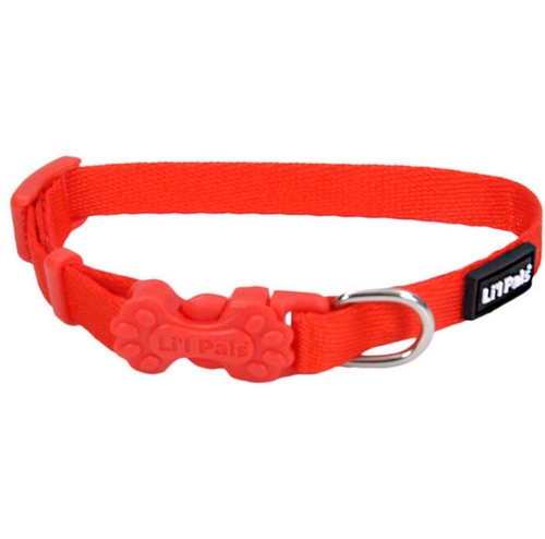 

Ошейник для собак малых пород красный Lit"l Pals Nylon дл. 15-20 cм - ш. 0.8 см Coastal BGL-CS-435