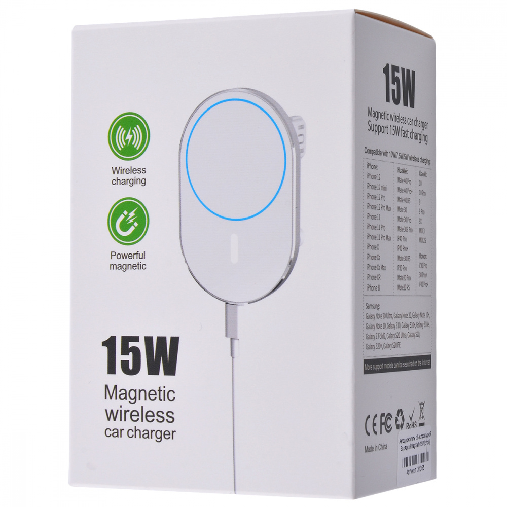 

Автодержатель с Беспроводной Зарядкой MagSafe 15W circle