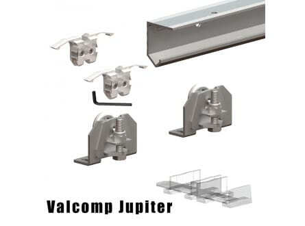 

Комплект Подвесной Раздвижной Системы Valcomp Jupiter Ju18 Для 1 Двери До 30 Кг (213-006)