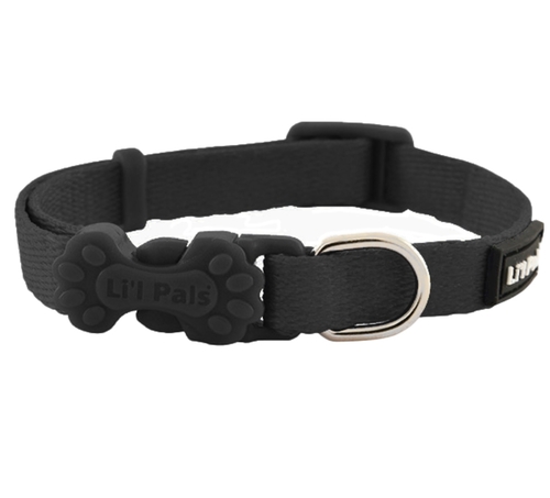 

Ошейник для собак малых пород черный Lit"l Pals Nylon дл. 15-20 cм - ш. 0.8 см Coastal BGL-CS-438