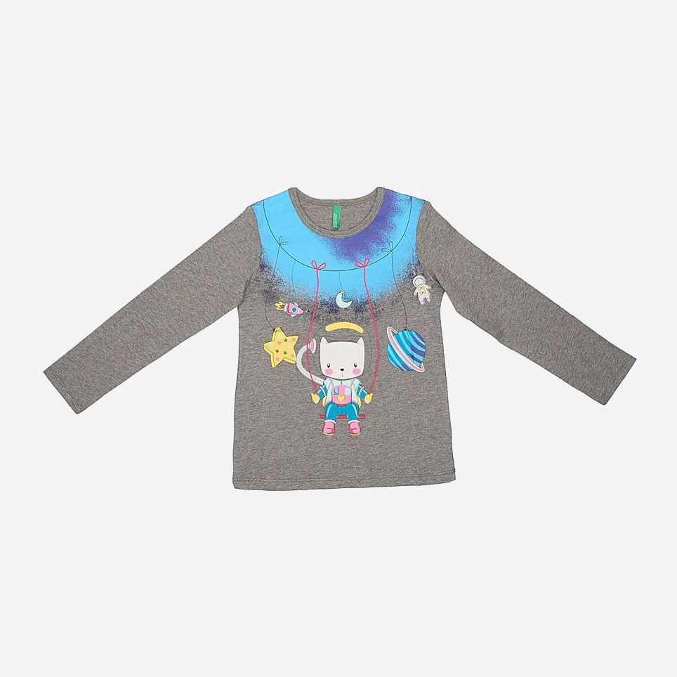 

Футболка с длинными рукавами United Colors of Benetton chl07900010 100 см Серая