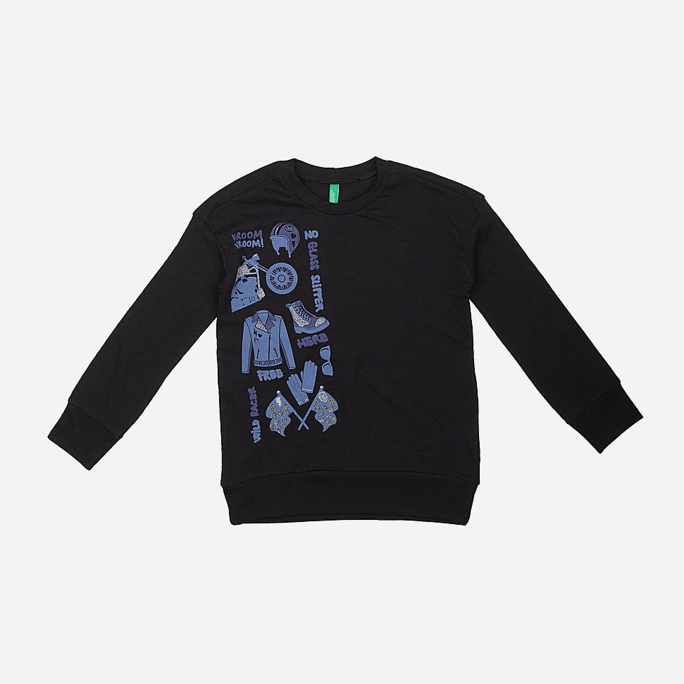 

Свитшот United Colors of Benetton chl07900013 140 см Черный