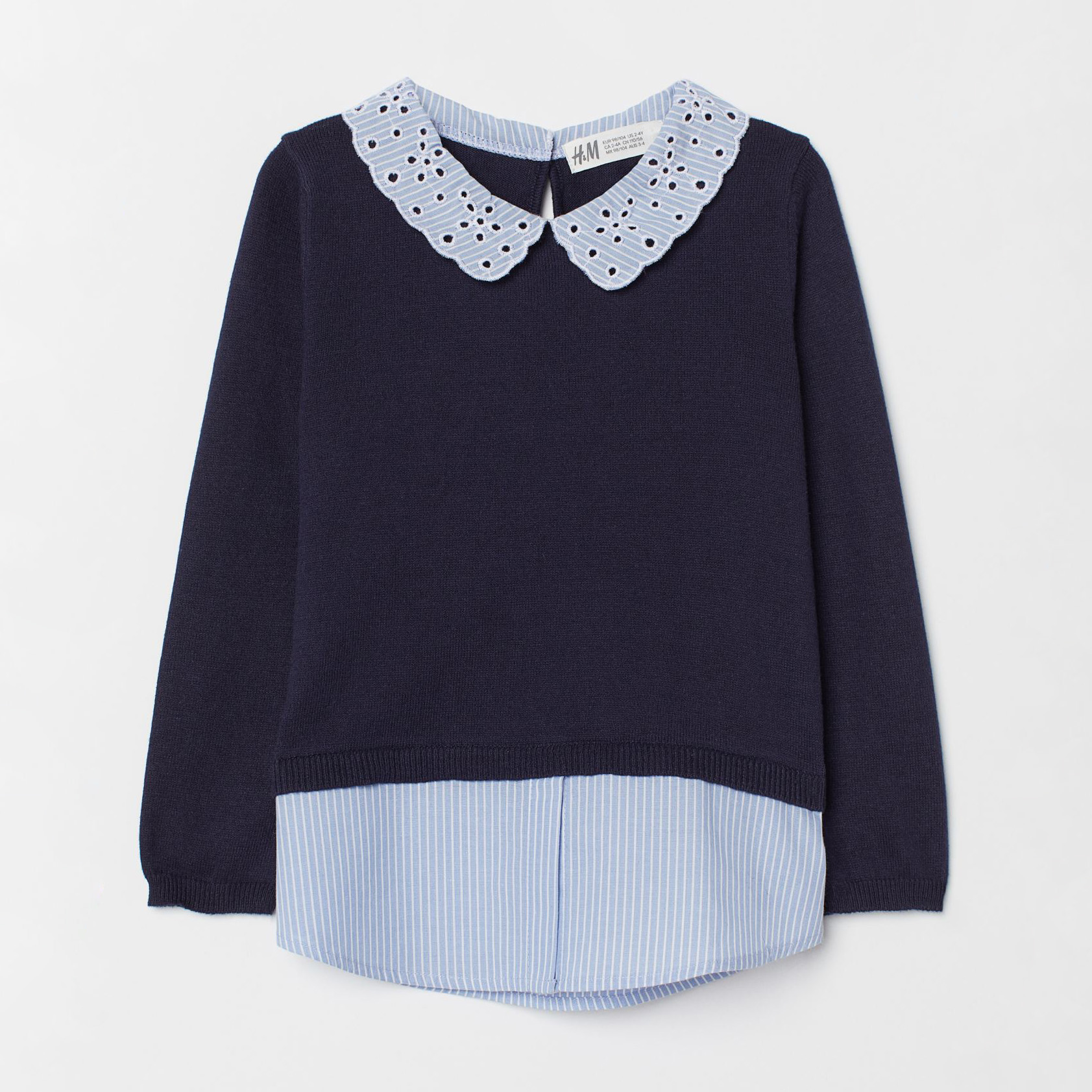 

Джемпер H&M chl03700074 122-128 см Темно-синий