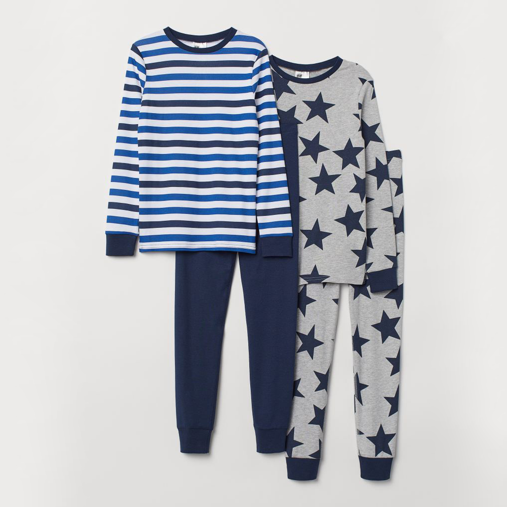 

Пижама (футболка с длинными рукавами + штаны) H&M chl09100008 158-164 см 2 шт Комбинированная