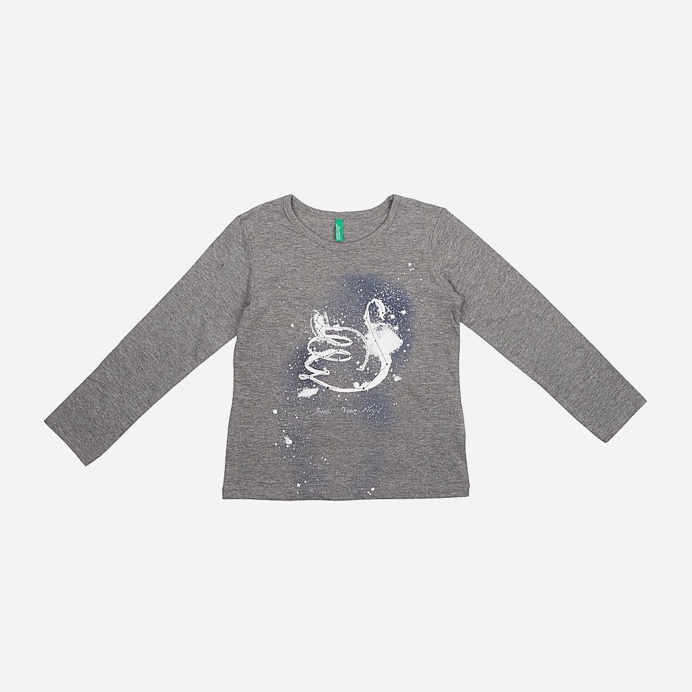 

Футболка с длинными рукавами United Colors of Benetton chl03800068 82 см Серая