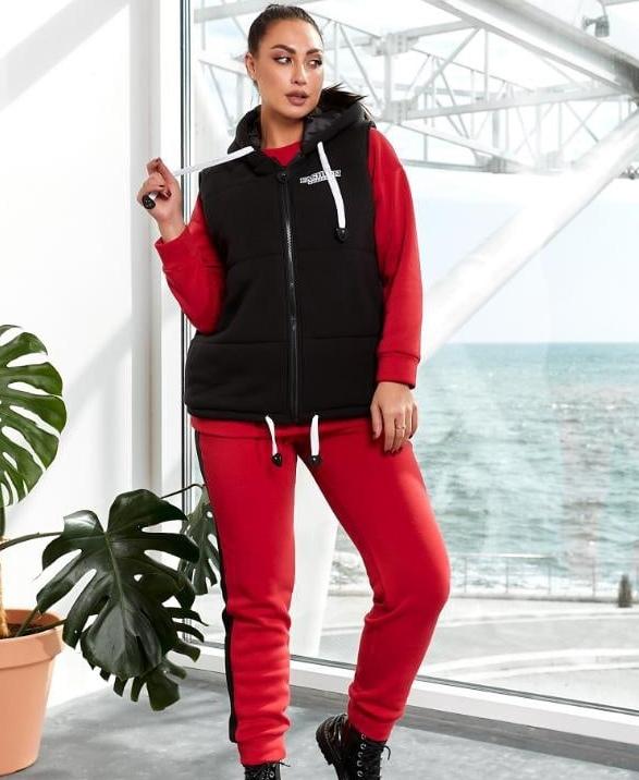 

Костюм тройка G&M k-85798 - Размер цвет красный, Костюм тройка G&M k-85798 52-54 Размер цвет красный