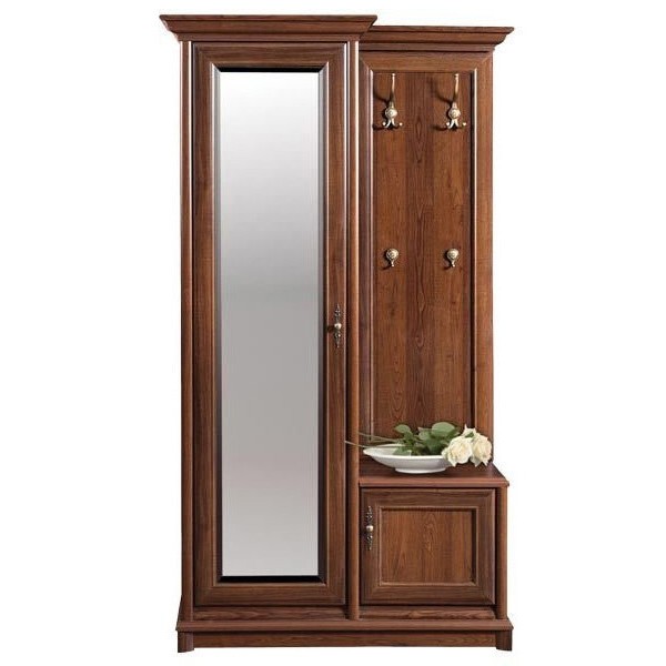 

Прихожая Соната 110 L /1190*430*2045 из ДСП и МДФ цвет Каштан Gerbor Holding
