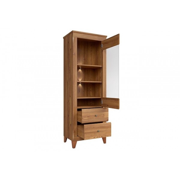 

Витрина однодверная Граф REG1W2S/720*2020*470 из ДСП цвет Орех Gerbor Holding