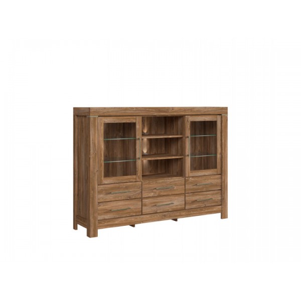 

Витрина в гостиную Герман 2W6S/1660*1250*420 из ДСП цвет Дуб Стирлинг Gerbor Holding