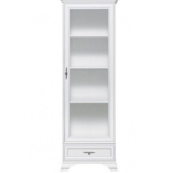 

Витрина в гостиную Кентуки REG 1W1S/690*440*2100 из ДСП и МДФ цвет Белый Альпийский Gerbor Holding