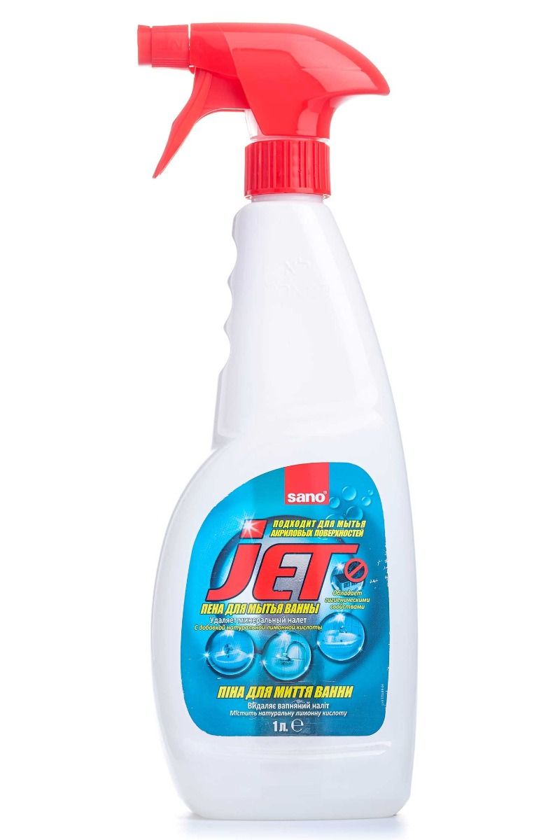 Средство для мытья акриловых ванн Sano Jet Bathroom 1 л (7290000287096 ...