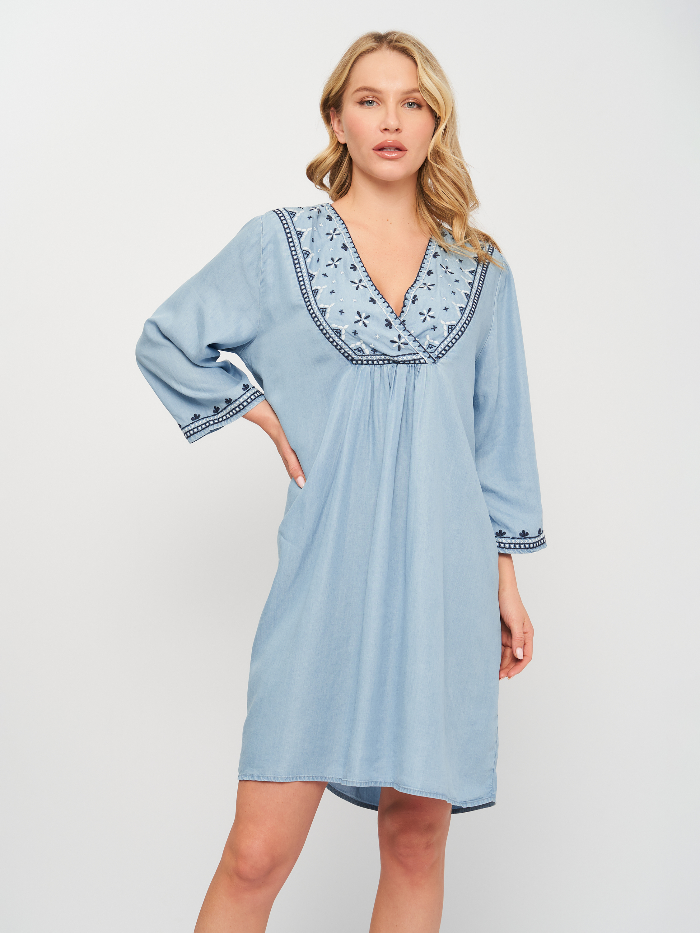 

Платье H&M 44 синий 9097749480