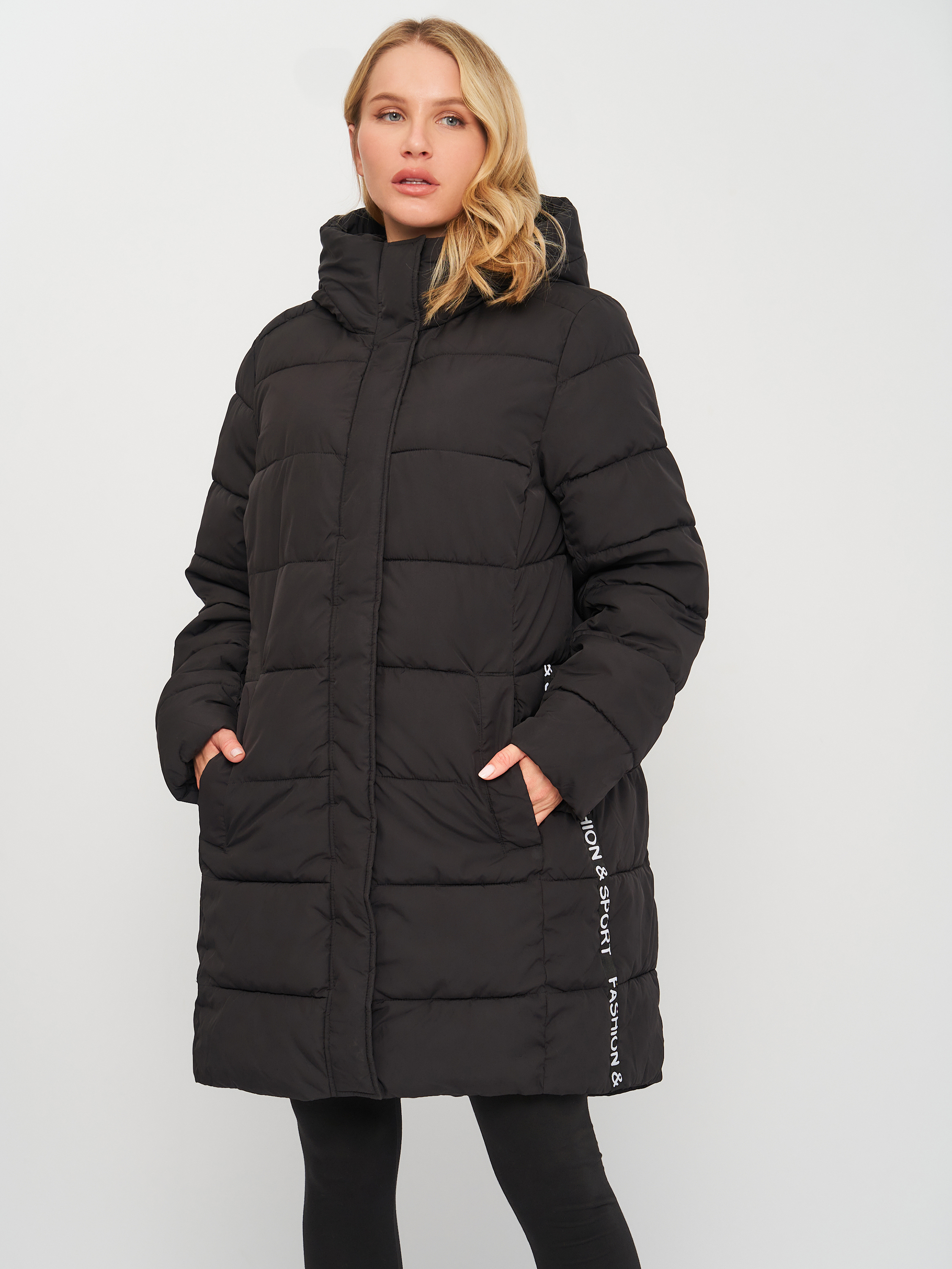 

Пальто H&M L черный 22108725682