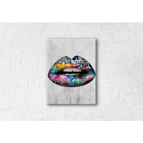 

Картина на холсте Lips 50x65см Franklin