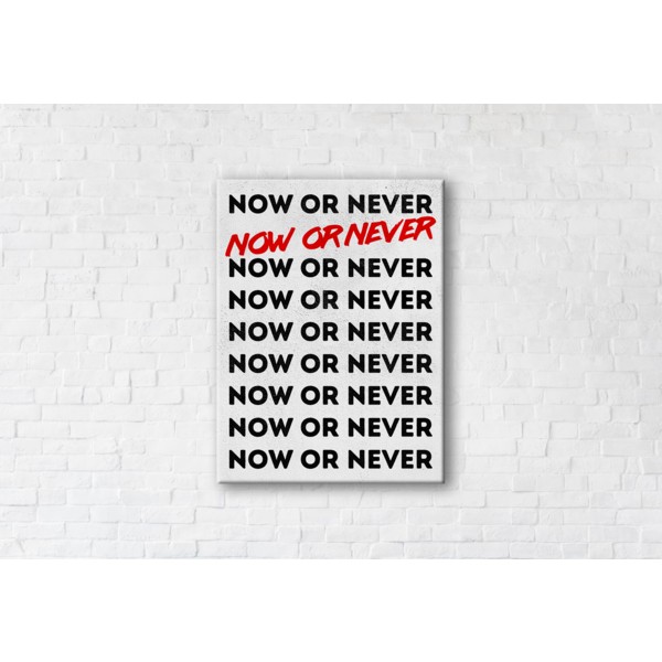 

Картина на холсте Now Or Never 90x120см Franklin