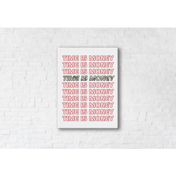 

Картина на холсте Words Money 50x65см Franklin