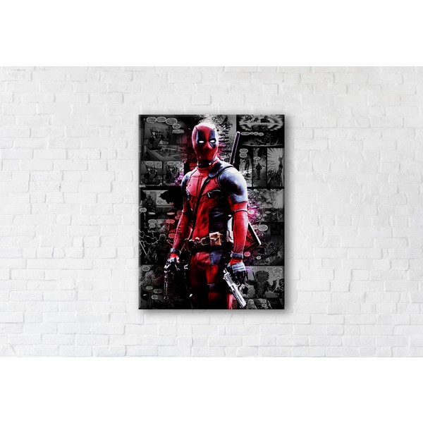 

Картина на холсте Deadpool 75x100см Franklin