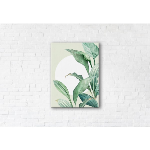 

Картина на холсте Green Leaves 50x65см Franklin
