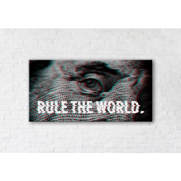 

Картина на холсте Rule the World 60x120см Franklin