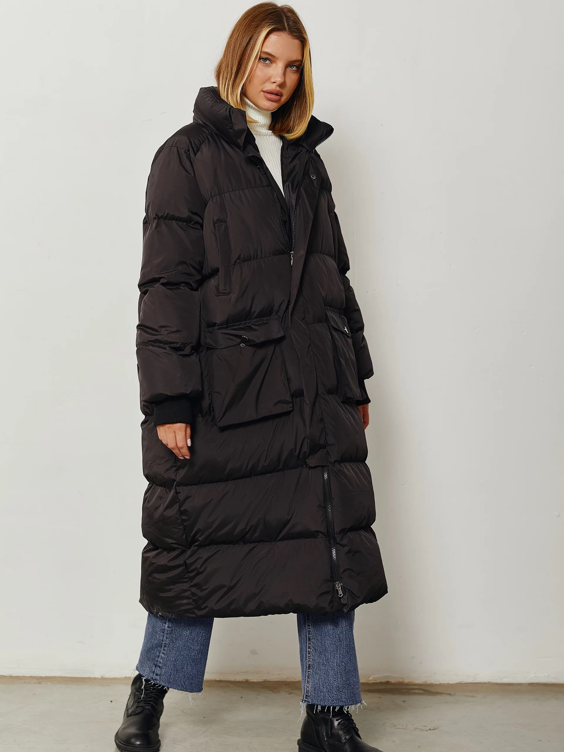 

Куртка Gepur 40627  Черная, Куртка Gepur 40627 One Size Черная