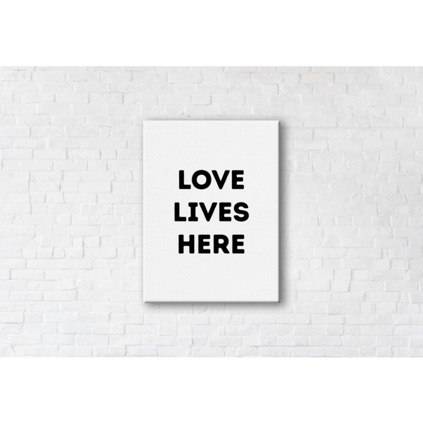 

Картина на холсте Love Lives Here 75x100см Franklin