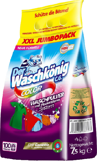 

Порошок для стирки Waschkonig Color 7.5 кг