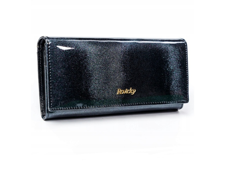 

Кошелек женский кожаный Rovicky RFID, 9 х 18.5 х 3.5 см, черный