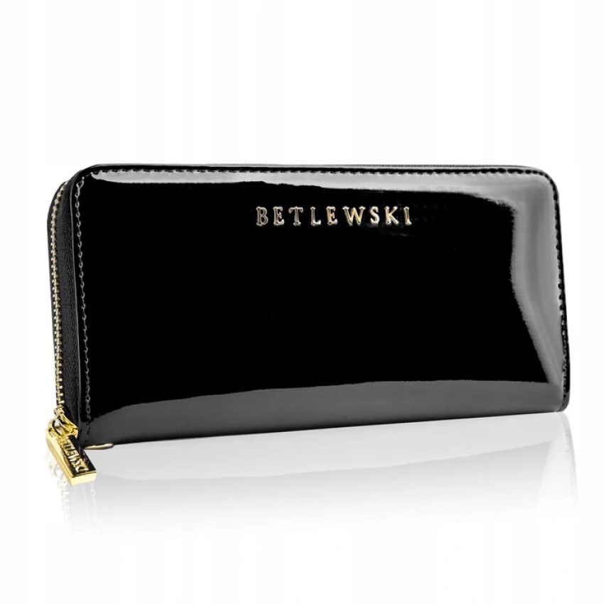 

Кожаный женский кошелёк-клатч Betlewski с защитой RFID 9,5 х 19,5 х 2,5 см (ZBPD-BS-5201) черный