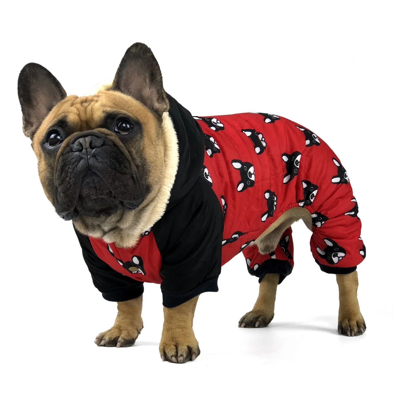 

Комбинезон для собак Ideapet FrenchBulldog S Red